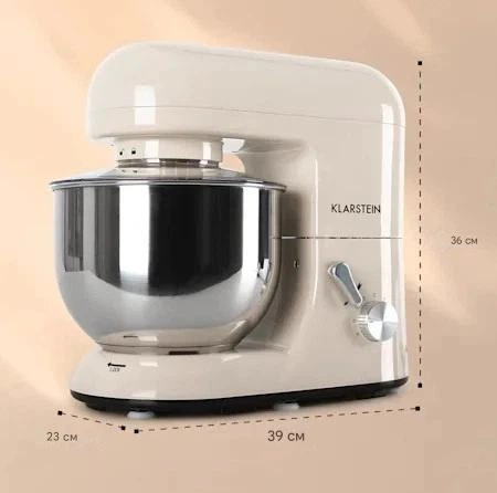 Кухонный комбайн тестомес KLARSTEIN Bella (10008232) 2000 Вт 2,7 л.с - изображение 5