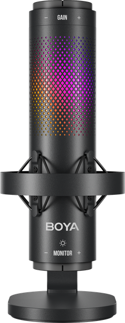 Микрофон конденсаторный с изменением диаграммы направленности Boya K9 RGB Black - Фото 2 Микрофон конденсаторный с изменением диаграммы направленности Boya K9 RGB Black - изображение 2