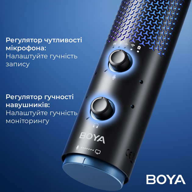 Беспроводной конденсаторный микрофон BOYA K5-02 RGB Black - изображение 12