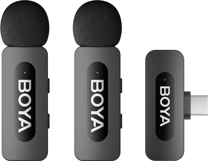 Беспроводной петличный микрофон Boya BY-V30 Type-C Black - Фото 2 Беспроводной петличный микрофон Boya BY-V30 Type-C Black - изображение 2
