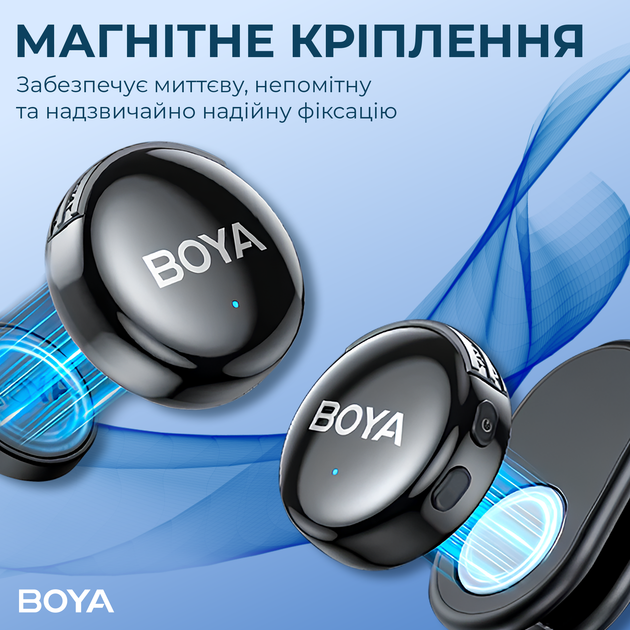 Бездротовий мікрофон Boya LINK 3-02 Type-C/TRS Black - зображення 8