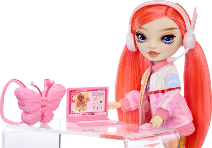 Lalka MGA Rainbow High Sparkle & Shine koralowa Dawn 28 cm 4520985 (35051429234) - obraz 5