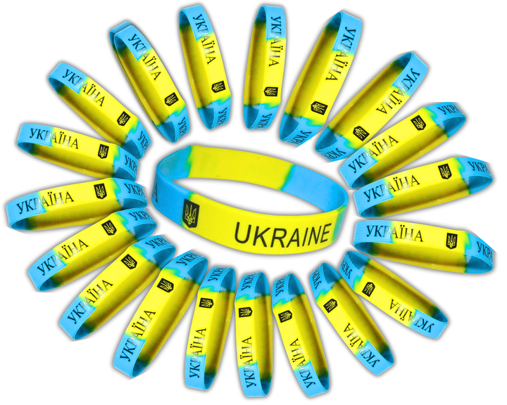 Браслет FROM FACTORY UKRS силиконовый УКРАИНА 1.2см/20см - изображение 3