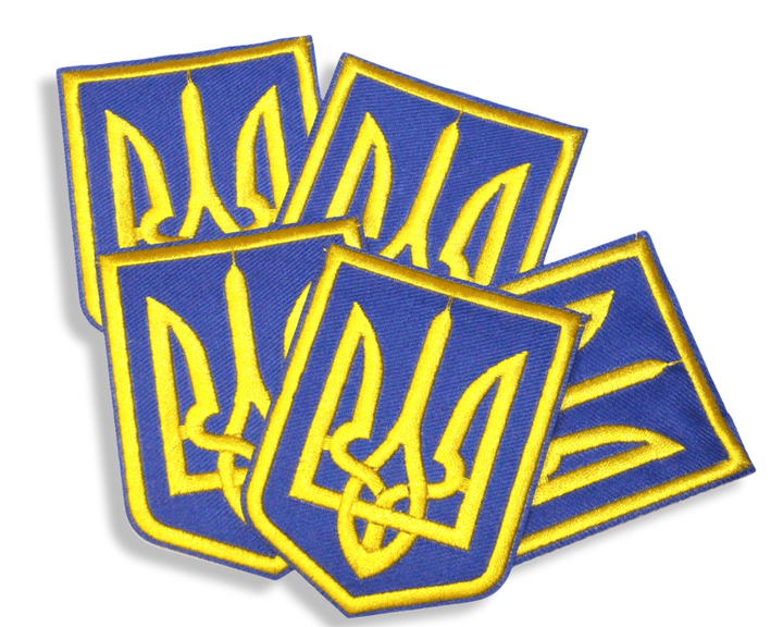 Аплікація FROM FACTORY APURK5 для одягу нашивка Герб України жовтий №5/6х8см - зображення 3
