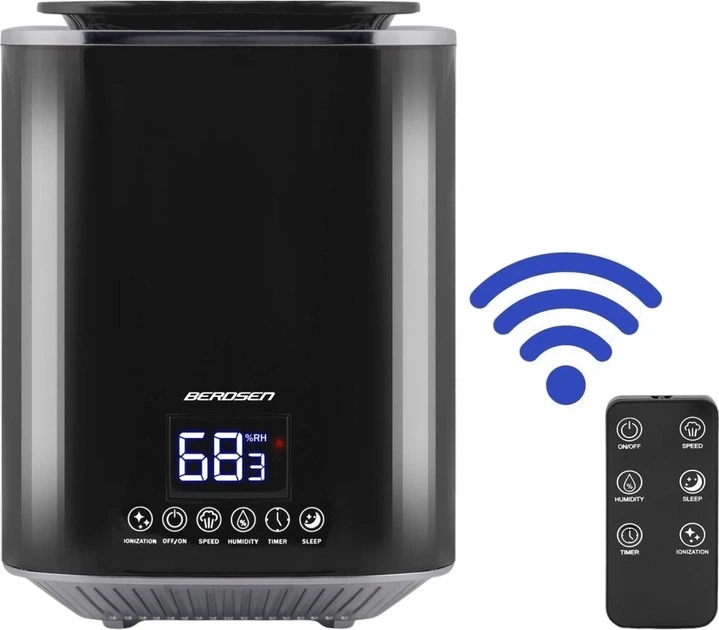 Зволожувач повітря Berdsen BD-502 Чорний - зображення 4