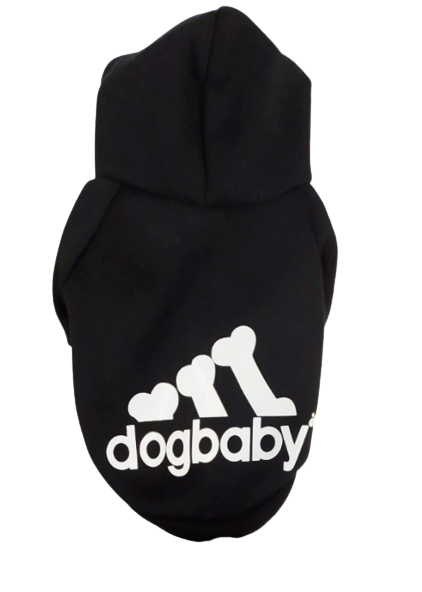 Толстовка " dogbaby" для собак и котов, размер М, черная - Фото 1 Толстовка " dogbaby" для собак и котов, размер М, черная - изображение 1