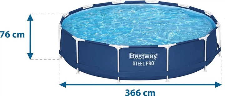 Basen stelażowy Bestway 7 w 1 366 x 76 cm 56681 (6941607329290) - obraz 2