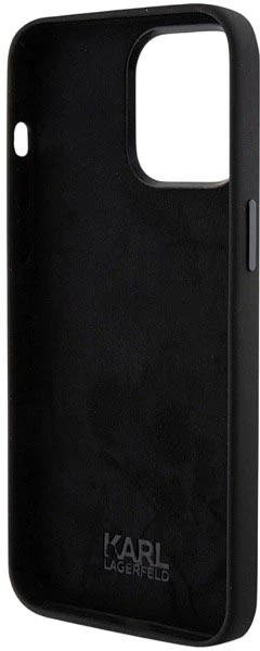 Панель Karl Lagerfeld Silicone Choupette Metal Pin для Apple iPhone 15 Pro Black (3666339166373) - зображення 6
