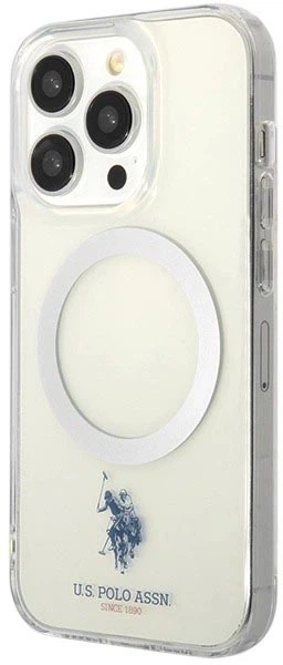 Etui U.S. Polo Assn. MagSafe Collection do Apple iPhone 15 Pro Transparent (3666339171933) - obraz 4