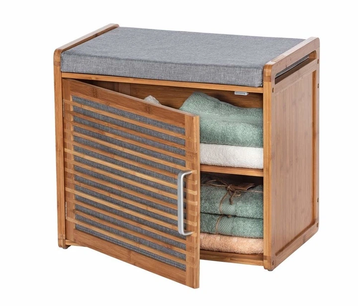 Полиця для взуття Wenko Bahari бамбукова з сидінням (4008838274903)   - зображення 4