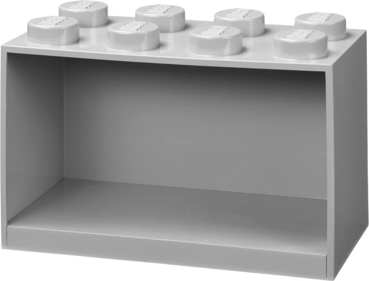 Настінна полиця Room Copenhagen LEGO 31.8 x 21.1 x 15.9 см Сіра (411517401) - зображення 2