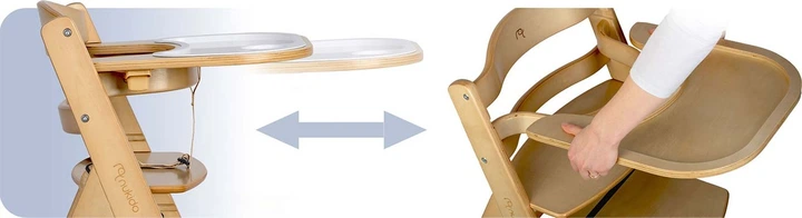 Krzesełko do karmienia Nukido Nelo drewniane (5903890630621) - obraz 4
