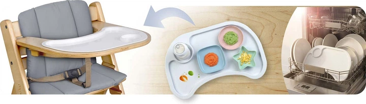 Krzesełko do karmienia Nukido Nelo drewniane (5903890630621) - obraz 5