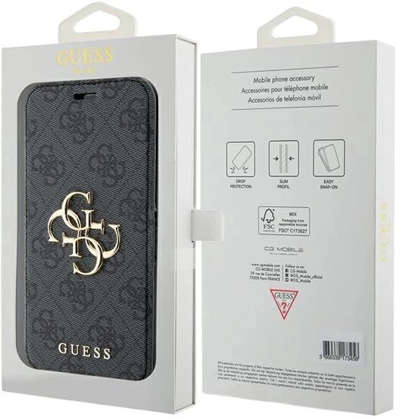 Панель Guess 4G Metal Logo для Apple iPhone 15 Pro Grey(3666339194406) - зображення 7