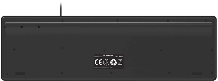 Клавиатура проводная Real-El RK-7015 USB (EL123100049) - Фото 7 Клавиатура проводная Real-El RK-7015 USB (EL123100049) - изображение 7