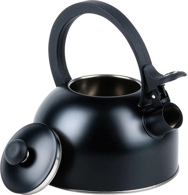 Чайник Vilde зі свистком сталевий чорний 2 л (5904316466091) - зображення 5