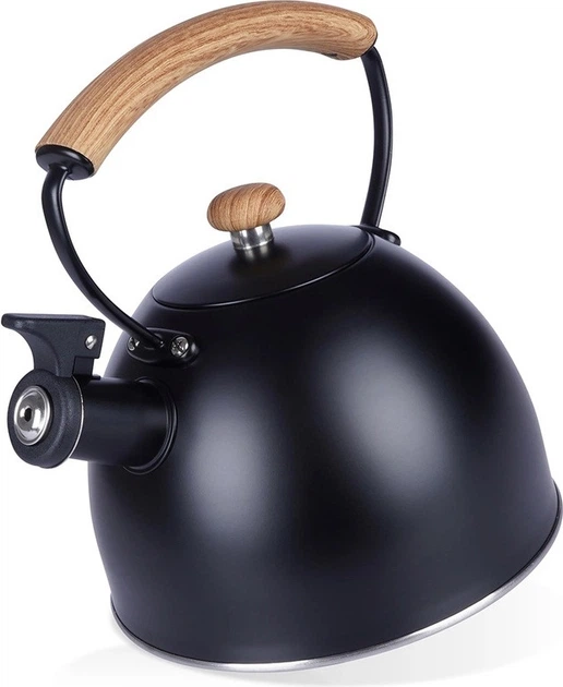 Чайник Vilde зі свистком сталевий чорний 2.5 л (5904316457099) - зображення 5