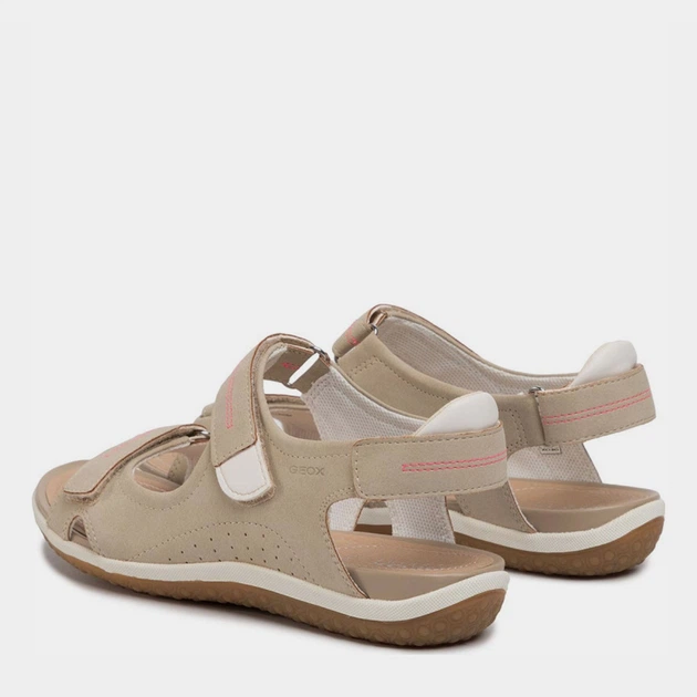 Sandały damskie plaskie Geox D52R6A-000EK-C6029 36 Beżowe (8054730382136) - obraz 4