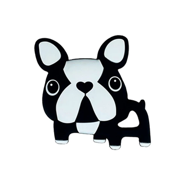 Силиконовый прорезыватель "Бульдожка" MGZ-0414(Black) черный, 8х1х8 см - Фото 1 Силиконовый прорезыватель "Бульдожка" MGZ-0414(Black) черный, 8х1х8 см - изображение 1