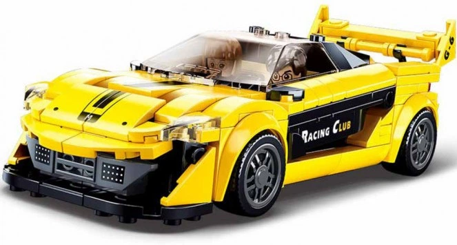 Klocki konstrukcyjne Sluban English Supercar 283 elementy M38-B0956 (6938242958169) - obraz 2