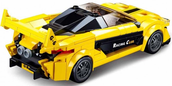 Klocki konstrukcyjne Sluban English Supercar 283 elementy M38-B0956 (6938242958169) - obraz 3