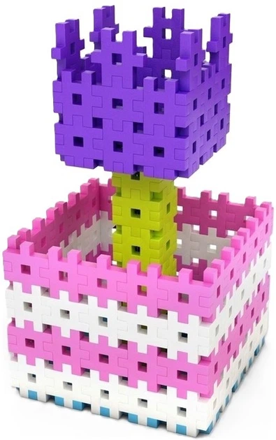 Klocki konstrukcyjne Meli Basic różowych 300 elementów 50025 (5902431290041) - obraz 3