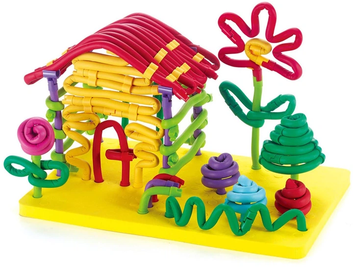 Еластичні будівельні стрижні Clics Spaghetteez 3D 160 елементів 101003 (5425002307769) - зображення 3