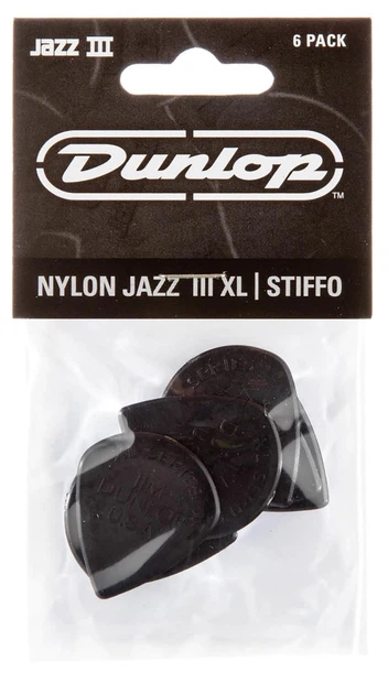 Медіатори Dunlop 47PXLS Nylon Jazz III Player's Pack 1.38 mm (6 шт.) - Фото 1 Медіатори Dunlop 47PXLS Nylon Jazz III Player's Pack 1.38 mm (6 шт.) - зображення 1