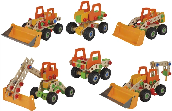 Klocki konstrukcyjne Eichhorn Constructor 6 w 1 140 elementów 100039057 (4051902000694) - obraz 7