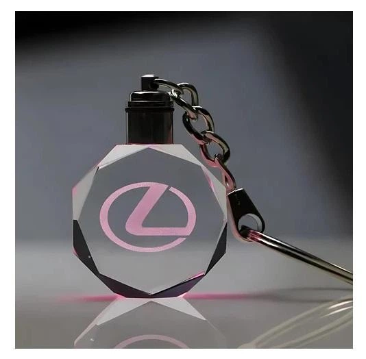 Брелок автомобильный на ключи GF Lexus с подсветкой 11 см Прозрачный (С051076) - Фото 2 Брелок автомобильный на ключи GF Lexus с подсветкой 11 см Прозрачный (С051076) - изображение 2