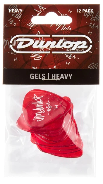 Медіатори Dunlop 486PHV Gels Red Heavy Player's Pack (12 шт.) - Фото 1 Медіатори Dunlop 486PHV Gels Red Heavy Player's Pack (12 шт.) - зображення 1
