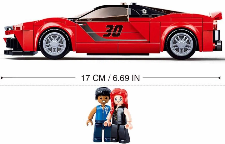 Klocki konstrukcyjne Sluban Italian Supercar 262 elementy M38-B0955 (6938242958152) - obraz 5