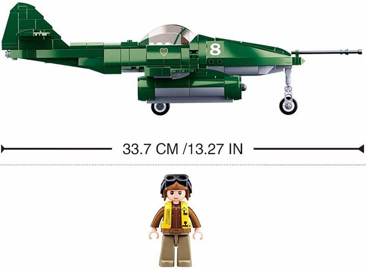 Конструктор Sluban Army Битва за Будапешт винищувач 338 елементів M38-B0977 (6938242958374) - зображення 3