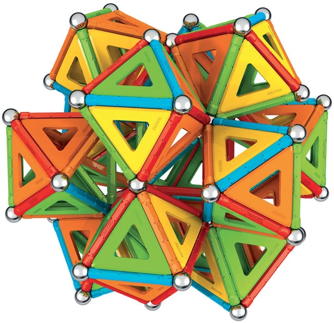Магнітний конструктор Geomag Supercolor 388 елементів 8750193 (0871772001935) - зображення 2