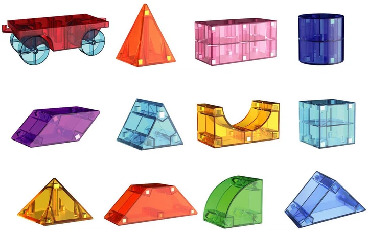 Klocki magnetyczne Cubixx 22 elementa 501001 (5414699000350) - obraz 2