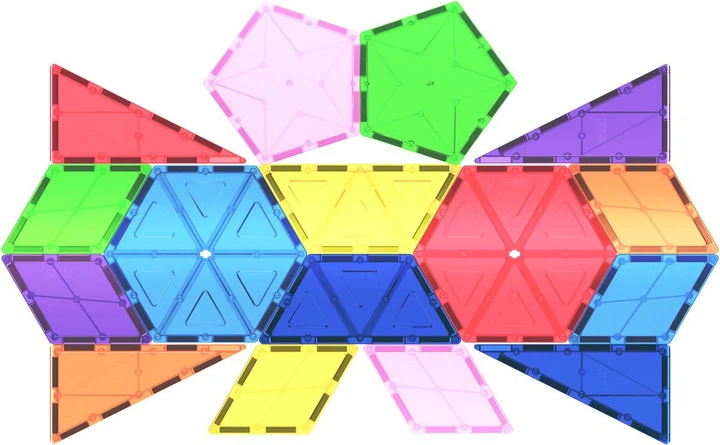 Klocki magnetyczne Picasso Tiles Geometria 16 elementów PT16 (0817338021979) - obraz 6