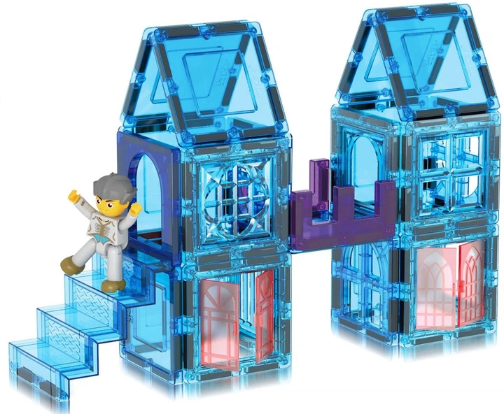 Klocki magnetyczne Picasso Tiles Motyw zimowy 72 elementy PT72 (0817338028152) - obraz 3