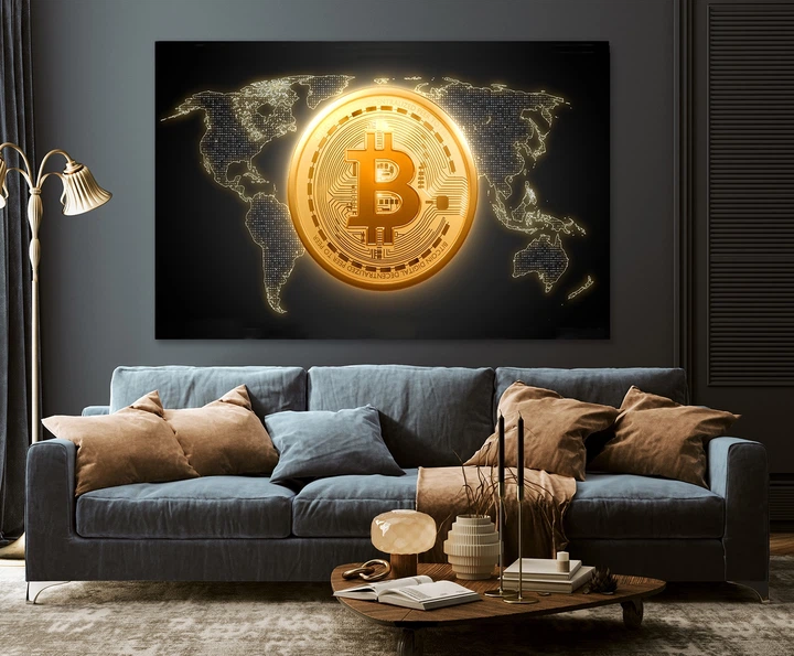 Картина на холсте Art Dekors Биткоин 30x60 см MLP 189 - изображение 3