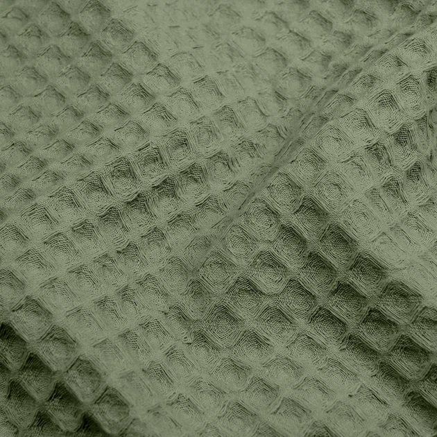 Плед-покрывало вафельное COSAS 230х240 см Olive Greek Waffle Оливковый - Фото 4 Плед-покрывало вафельное COSAS 230х240 см Olive Greek Waffle Оливковый - изображение 4