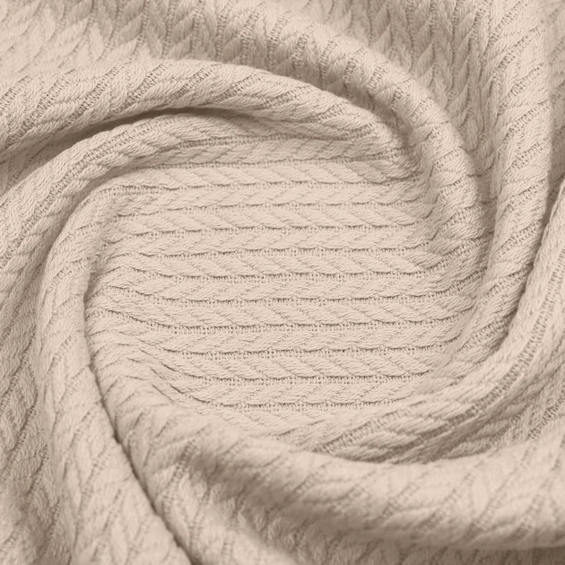 Плед-покрывало косичка COSAS 160х230 см Magnolia Knitted Braid Магнолия - изображение 4