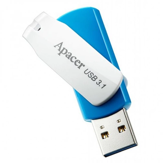 Флешка USB 3.1 32Gb Apacer AH357 Blue/White (AP32GAH357U-1) - Фото 3 Флешка USB 3.1 32Gb Apacer AH357 Blue/White (AP32GAH357U-1) - зображення 3