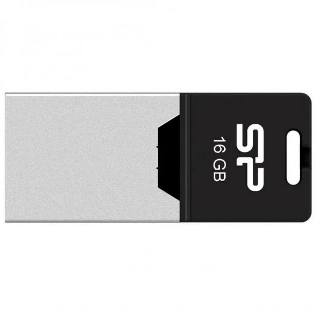 Флеш-накопичувач SiliconPower USB 2.0 Mobile X20 MicroUSB OTG 16Gb Black metal (SP016GBUF2X20V1K) - Фото 1 Флеш-накопичувач SiliconPower USB 2.0 Mobile X20 MicroUSB OTG 16Gb Black metal (SP016GBUF2X20V1K) - изображение 1