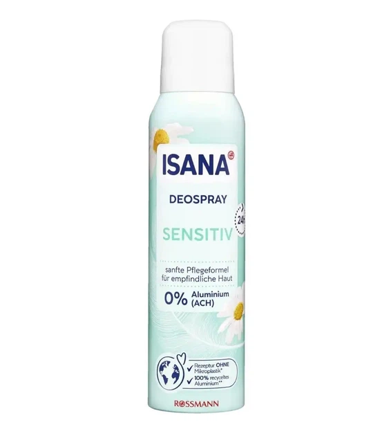 Дезодорант-спрей Isana Sensitiv, 150 мл - Фото 1 Дезодорант-спрей Isana Sensitiv, 150 мл - зображення 1