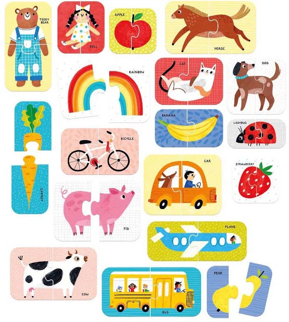 Пазл Banana Panda Пари перших слів 18 елементів 3695042 (5902983492610) - зображення 3