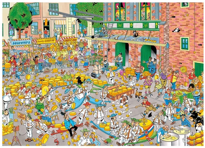 Puzzle Jan van Haasteren Jigsaw: Dutch Traditions 2 x 1000 elementów 2051537 (8710126013472) - obraz 3