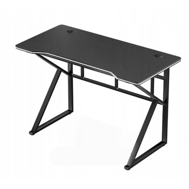 Стол компьютерный игровой лофт 120×60 см Bonro 276 черный (42400382) толщина металла 0,5 мм - изображение 3
