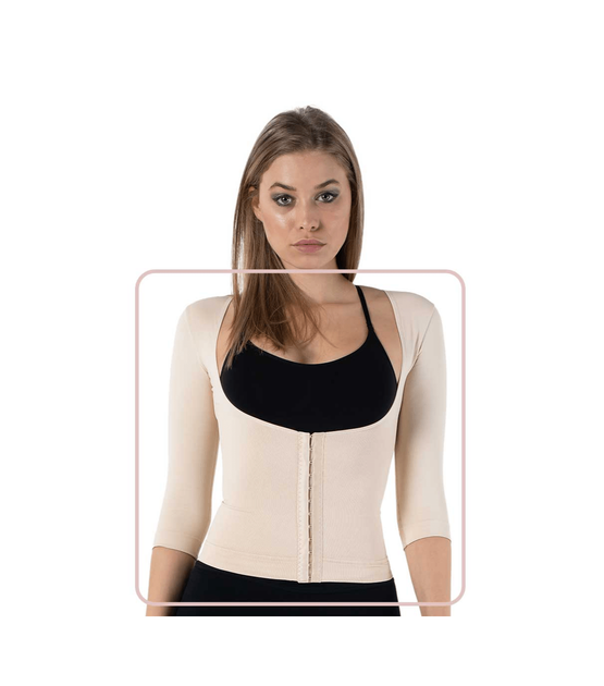 Утягивающая полуграция под бюст с длинным рукавом - Formeasy - 2700 - 3XL - Бежевый - Фото 4 Утягивающая полуграция под бюст с длинным рукавом - Formeasy - 2700 - 3XL - Бежевый - изображение 4