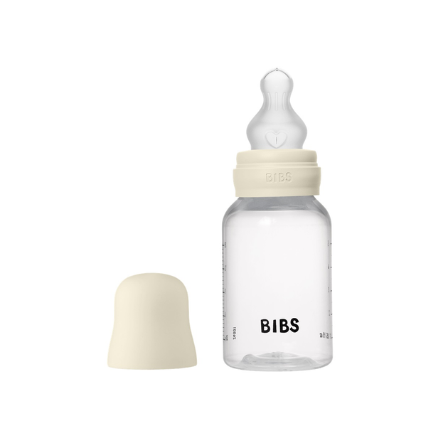 Детская пластиковая бутылочка BIBS Baby Bottle Round Silicone 150 мл Slow Flow (медленный поток) ivory - Фото 1 Детская пластиковая бутылочка BIBS Baby Bottle Round Silicone 150 мл Slow Flow (медленный поток) ivory - изображение 1