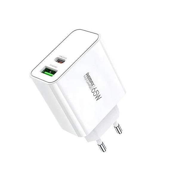 Зарядний пристрій Remax Kiddy 2 порту, USB + Type-C 65W (RP-U125) - Фото 1 Зарядний пристрій Remax Kiddy 2 порту, USB + Type-C 65W (RP-U125) - зображення 1