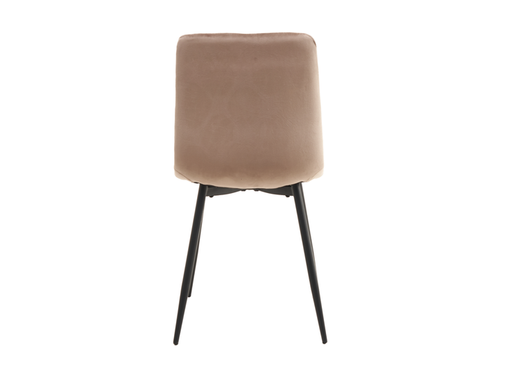 Стул для кухни N-41 Vetro Mebel Черный/Капучино (металл/ткань велюр) (N-41-cappuccino-velur/ black) - изображение 4